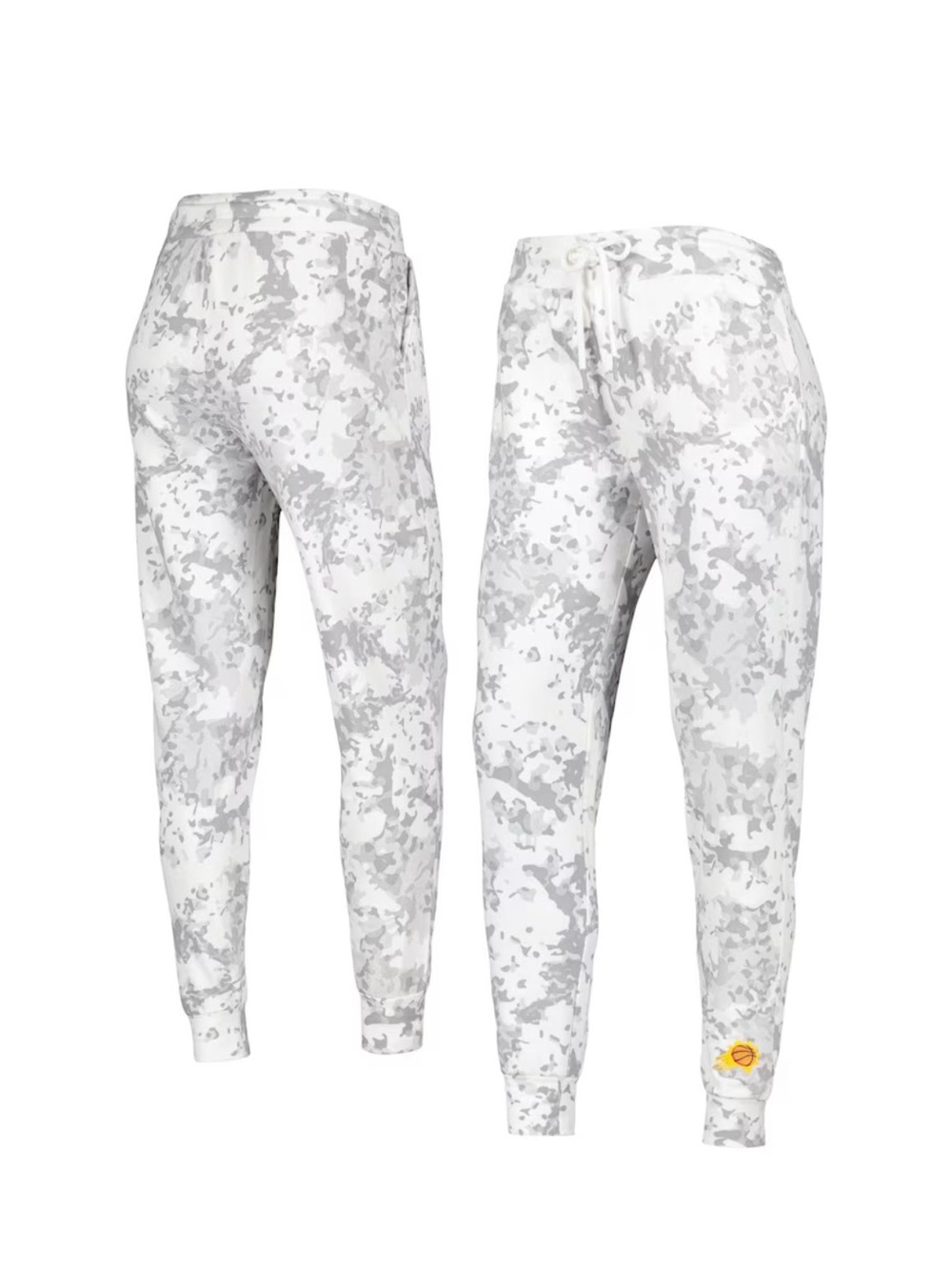 Phoenix Suns White & Gray Camo Jogger Bottoms